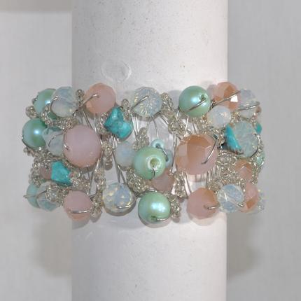 Wide Rhinestone Bracelet
