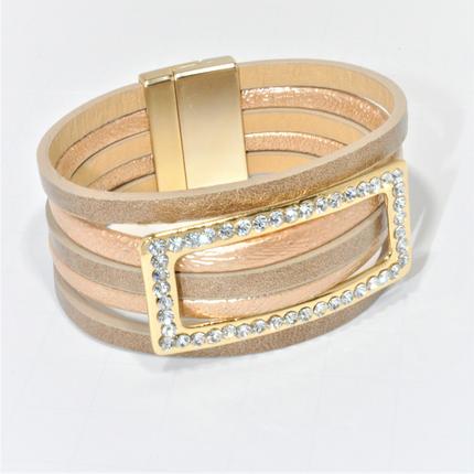 Magnetic Leather Bracelet