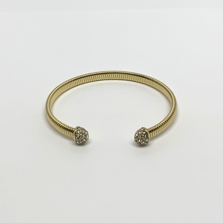Designer Look CZ Crusted Cuff Bracelet