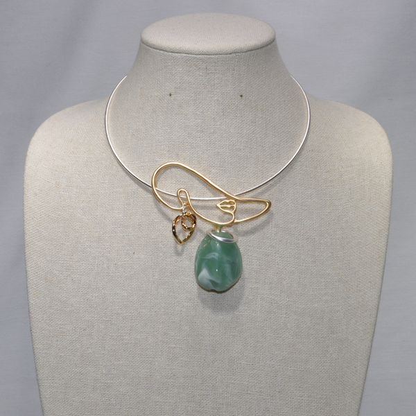 Choker with Lady and Stone