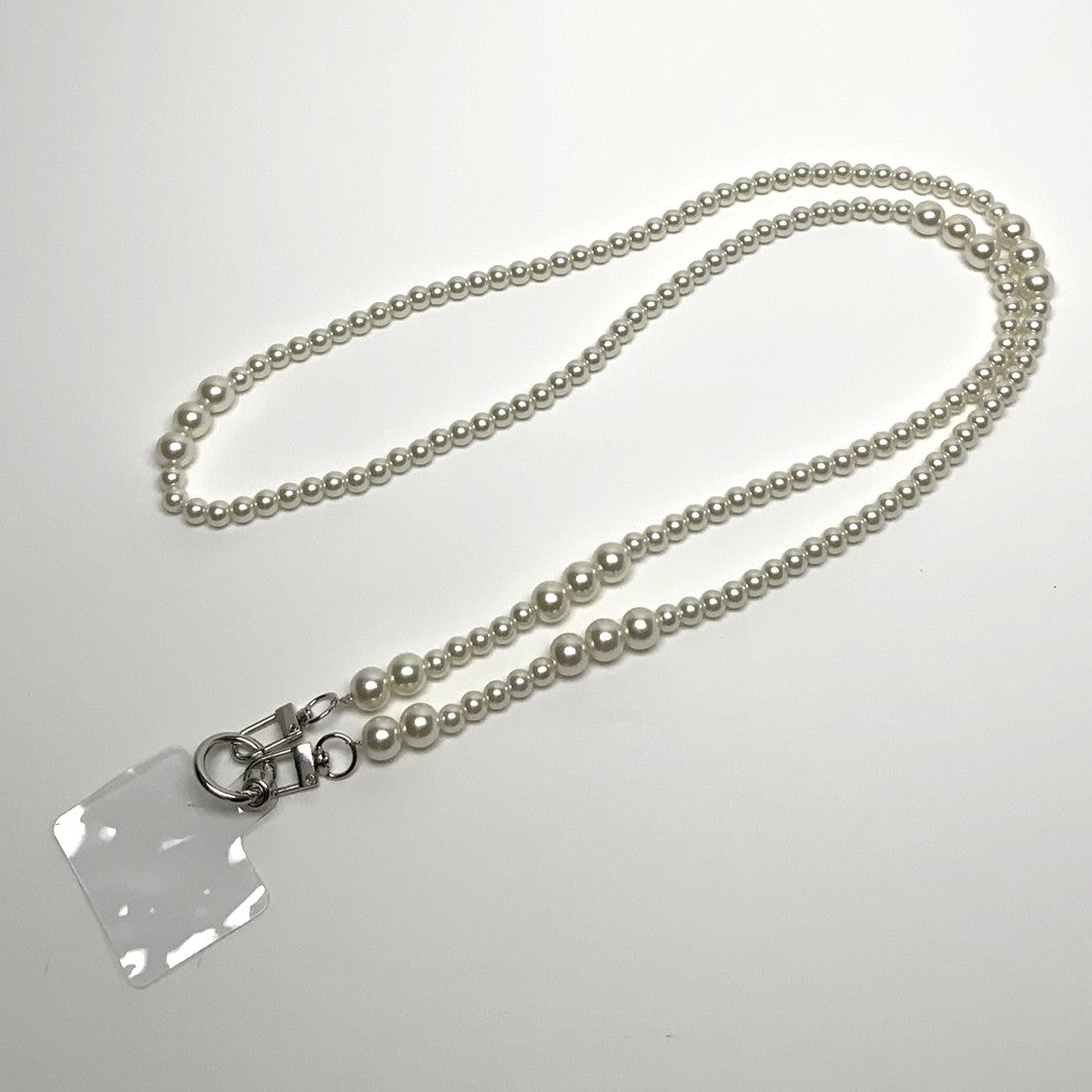 Long Pearl Cell Phone Carrying Strap