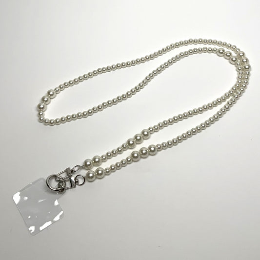 Long Pearl Cell Phone Carrying Strap