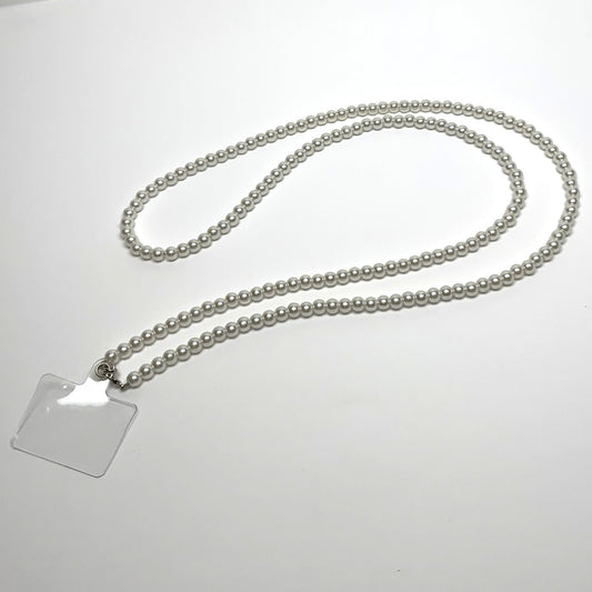 Long Pearl Cell Phone Carrying Strap