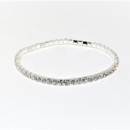 Rhinestone stretch anklet