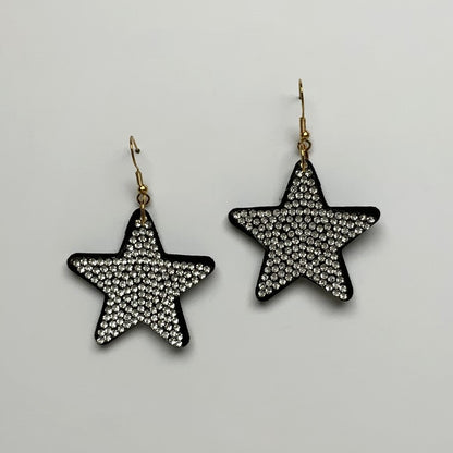 Rhinestone Crusted Star Earring