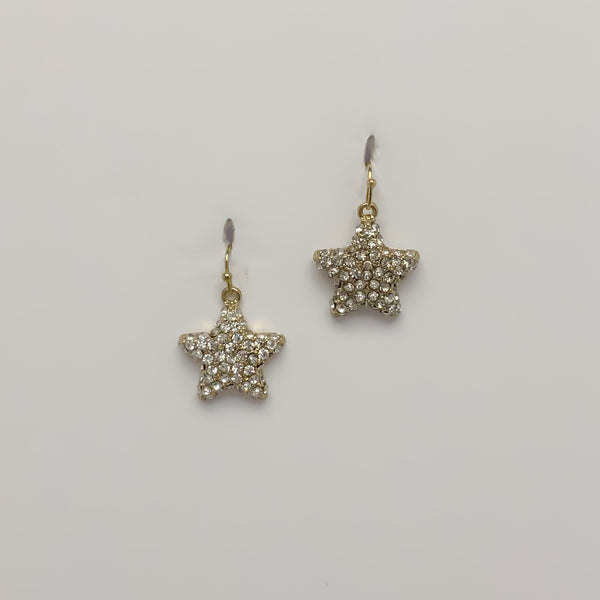 Crystal Starfish Earrings