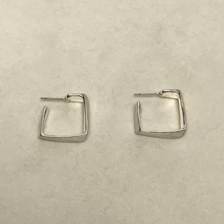 Metal Square Hoop Earring