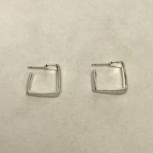 Metal Square Hoop Earring