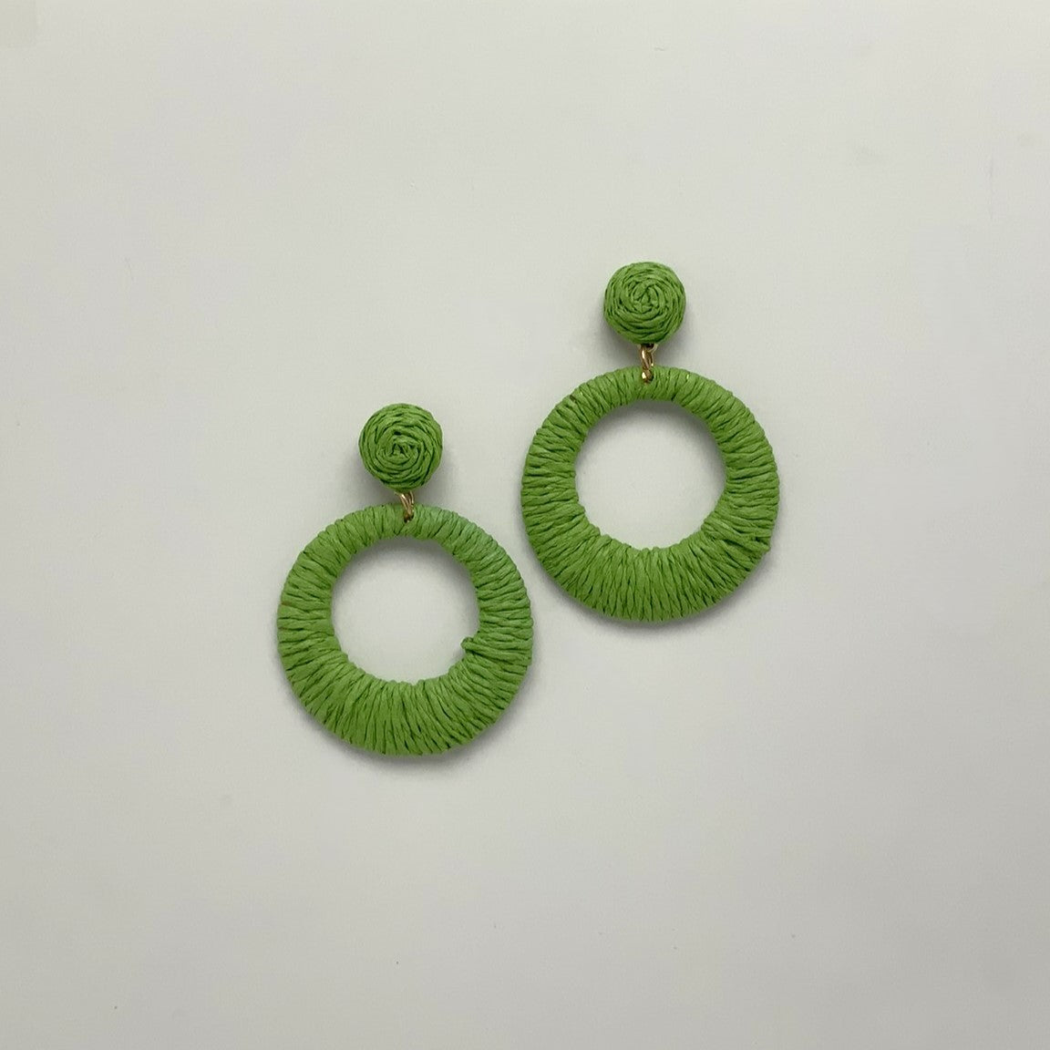 Twine Hoop Drop Earrings