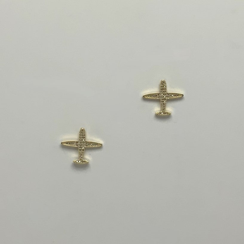 Crystal Plane Earrings