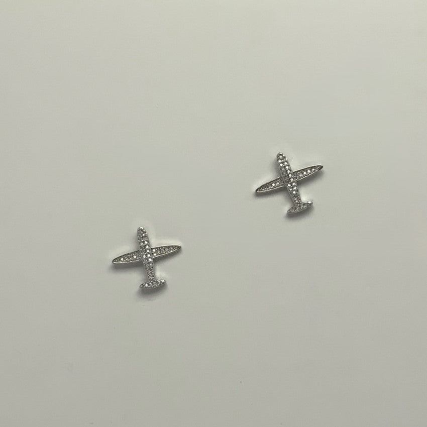 Crystal Plane Earrings