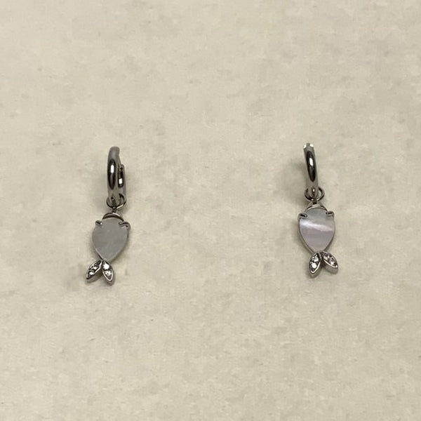 Shell Look Fish Dangle Earring