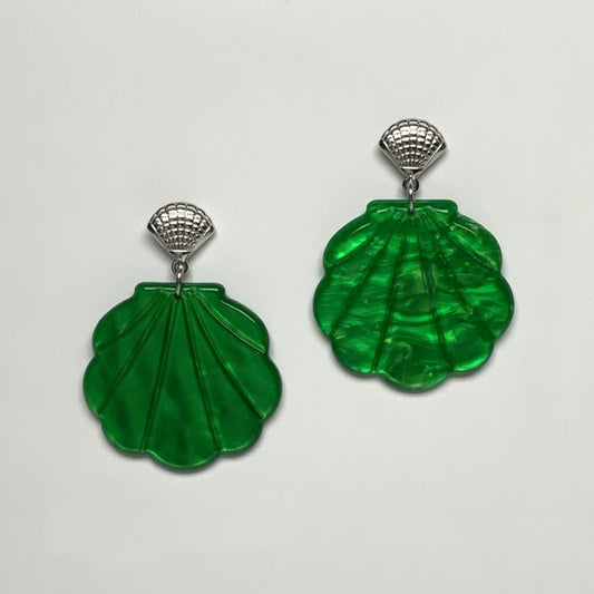 Lucite/Acrylic Shell Earring