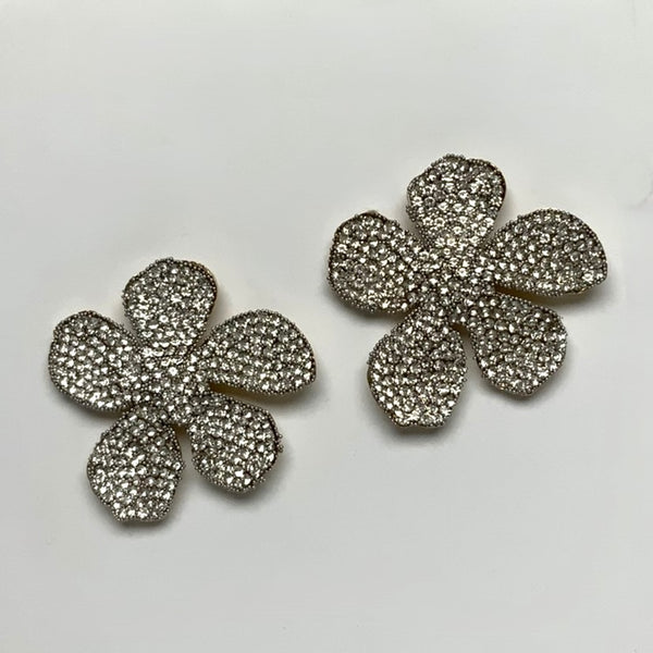 Rhinestone Flower Earring