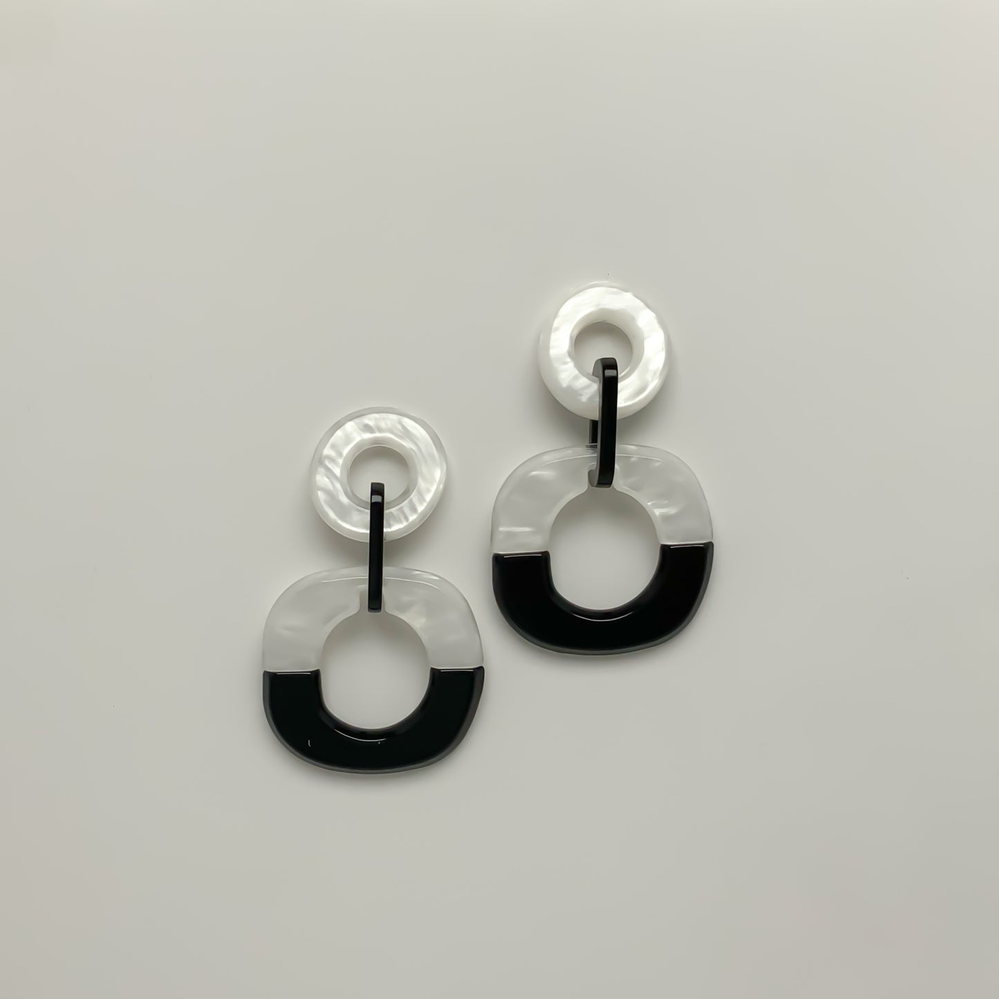 Square Lucite Drop Earrings