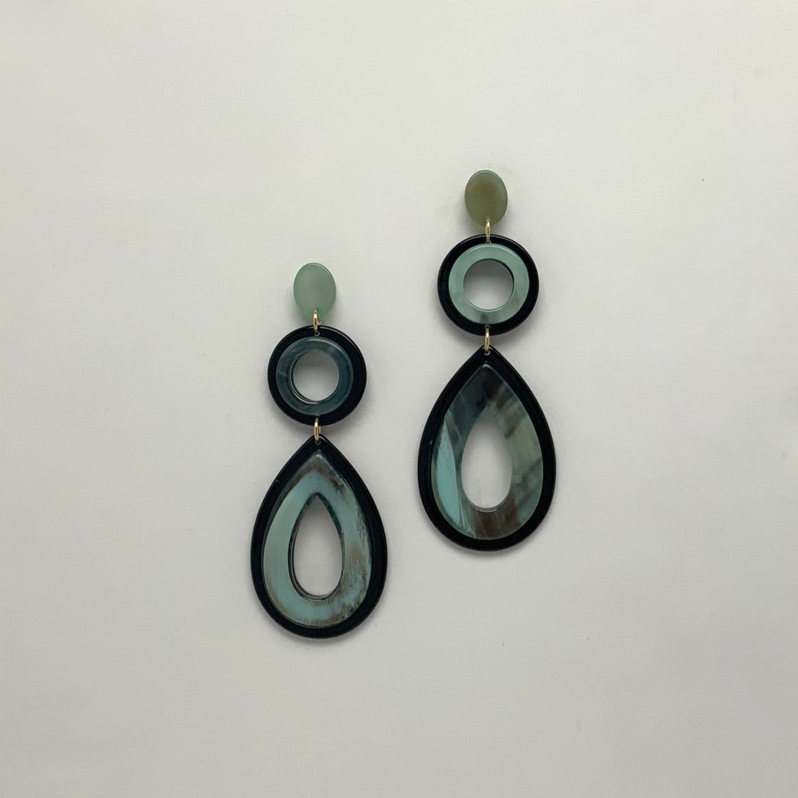 Lucite Teardrop Earrings