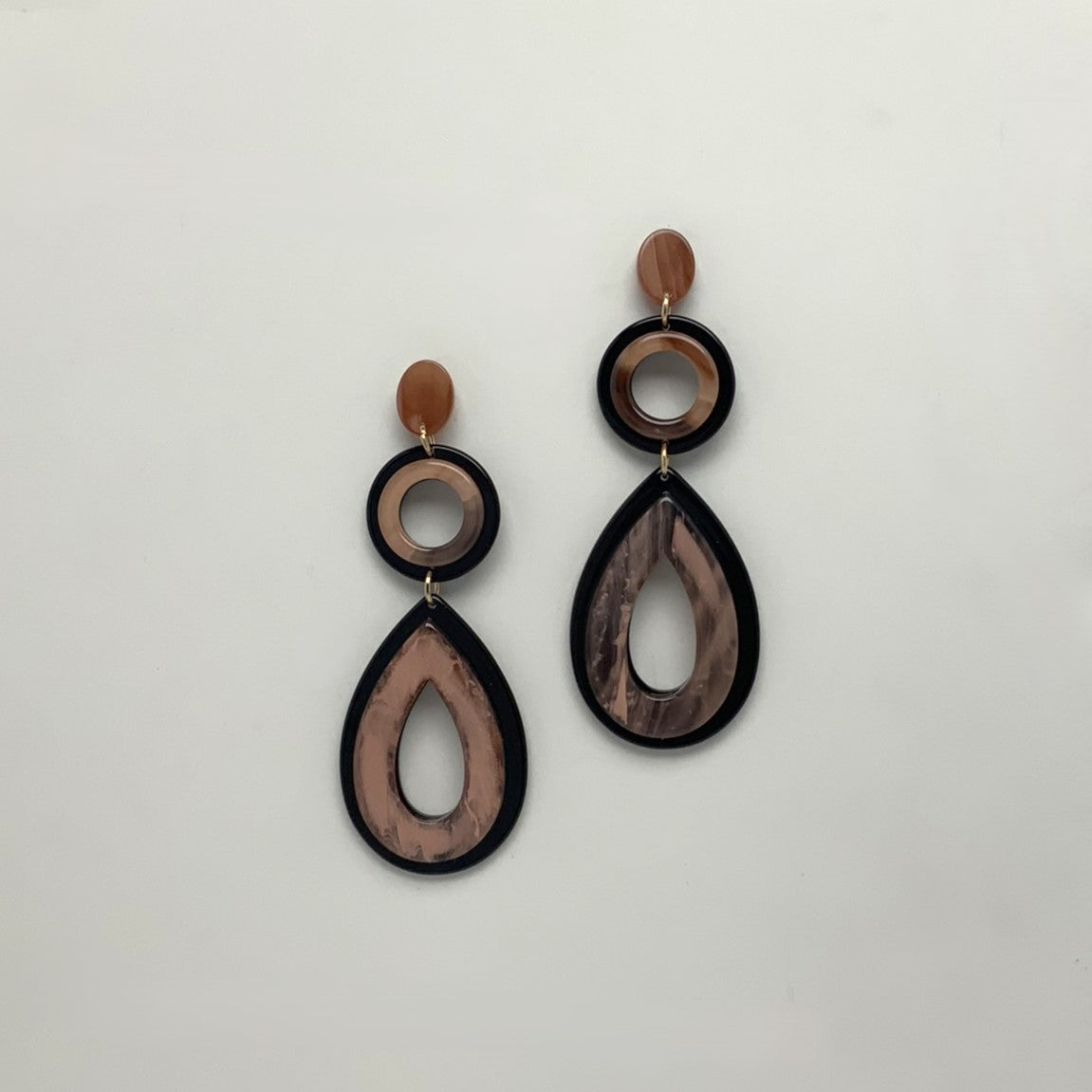 Lucite Teardrop Earrings