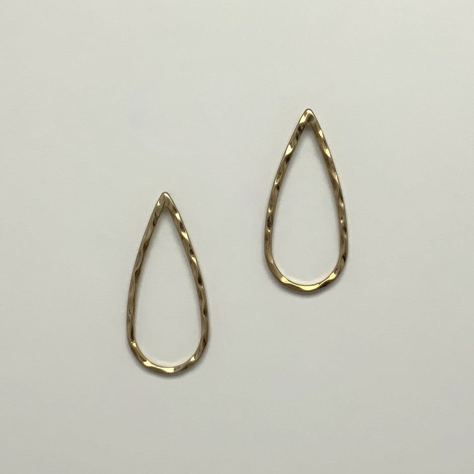 Textured Teardrop Earring