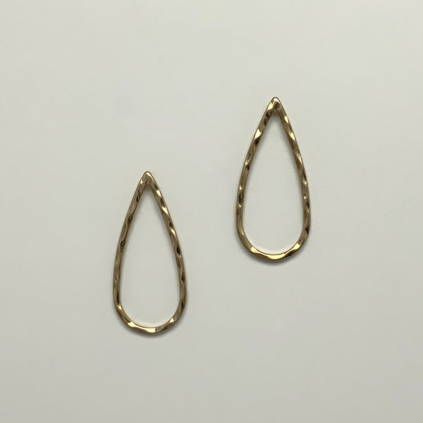 Textured Teardrop Earring