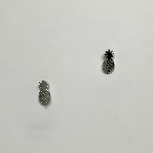 Small Metal Pineapple Stud Earring