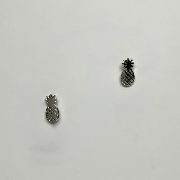 Small Metal Pineapple Stud Earring