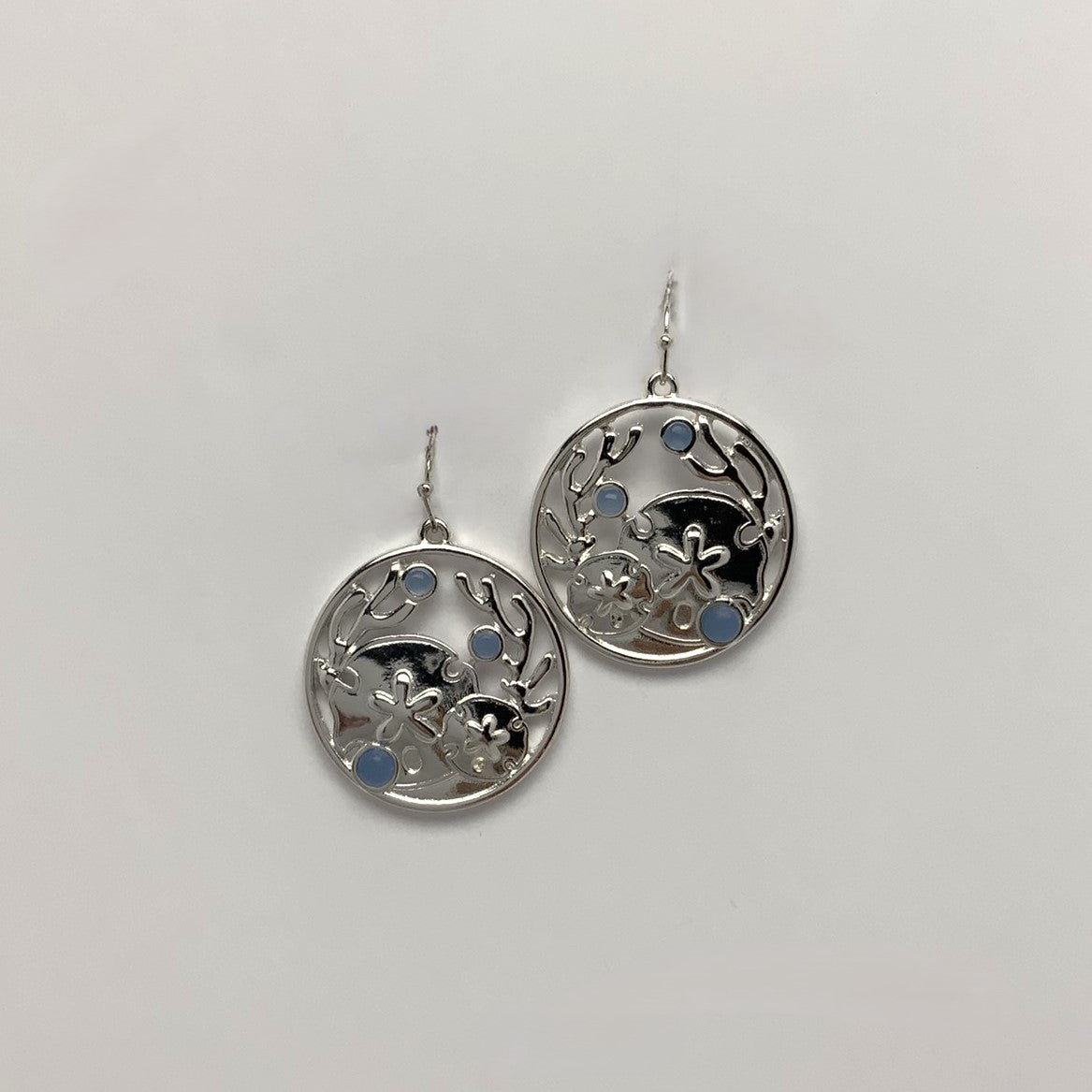 Sand Dollar Drop Earrings