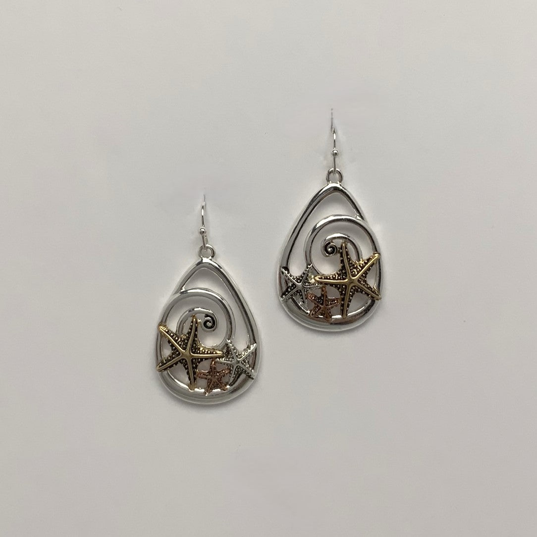 Triple Teardrop Earrings