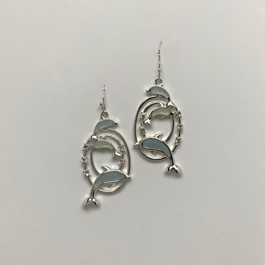 Dolphin Drop Earrings