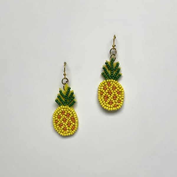 Sea Bead Pineapple Earring