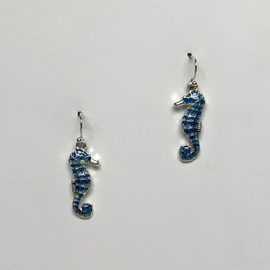 Enamel Seahorse Earring