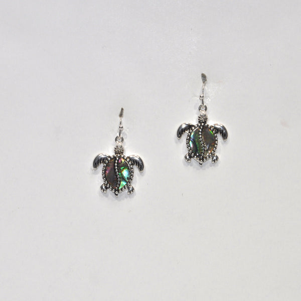 Abalone Turtle Drop Earring
