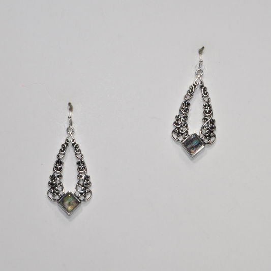 Designer Look ABalone Drop Earring