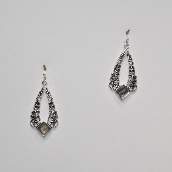Designer Look ABalone Drop Earring