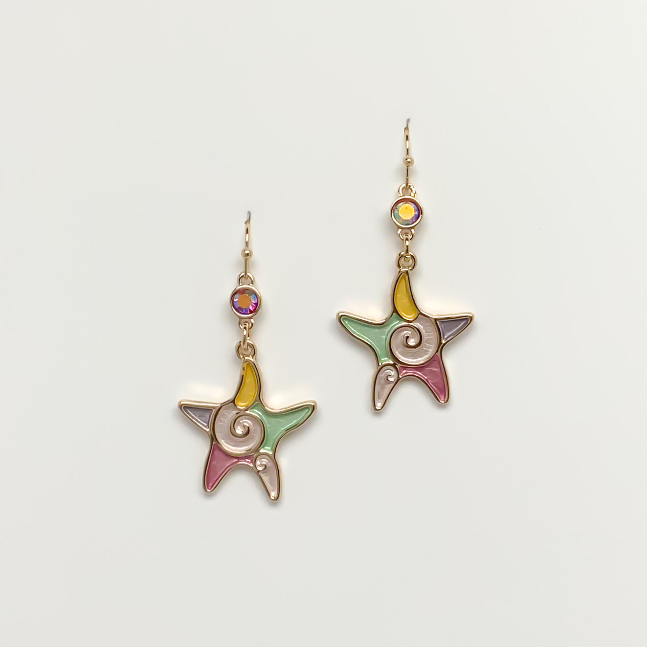 Starfish Drop Earrings