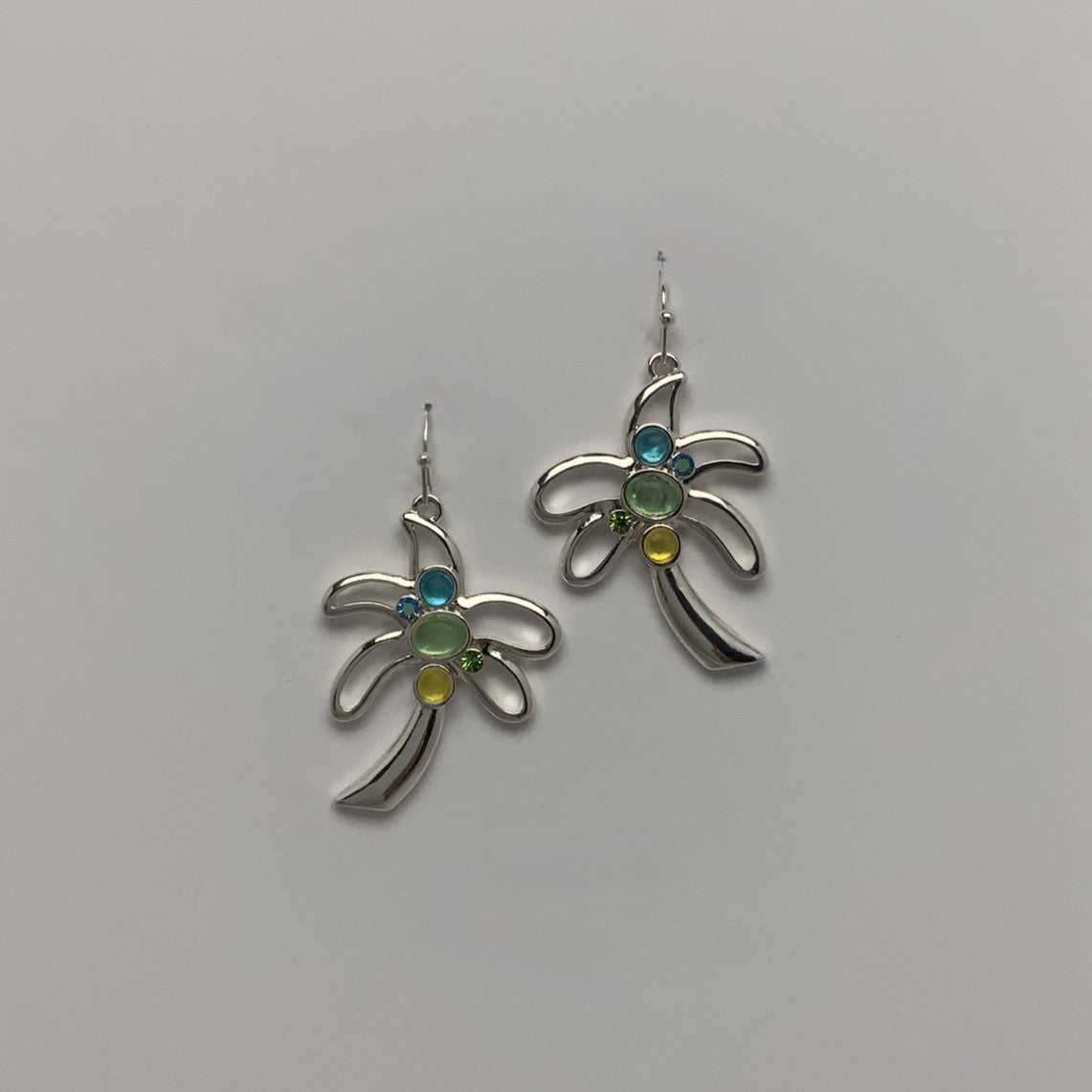 Palm Tree Drop Earrings