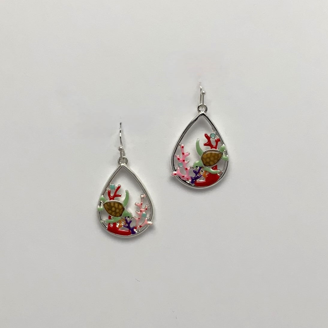 Turtle Teardrop Earrings