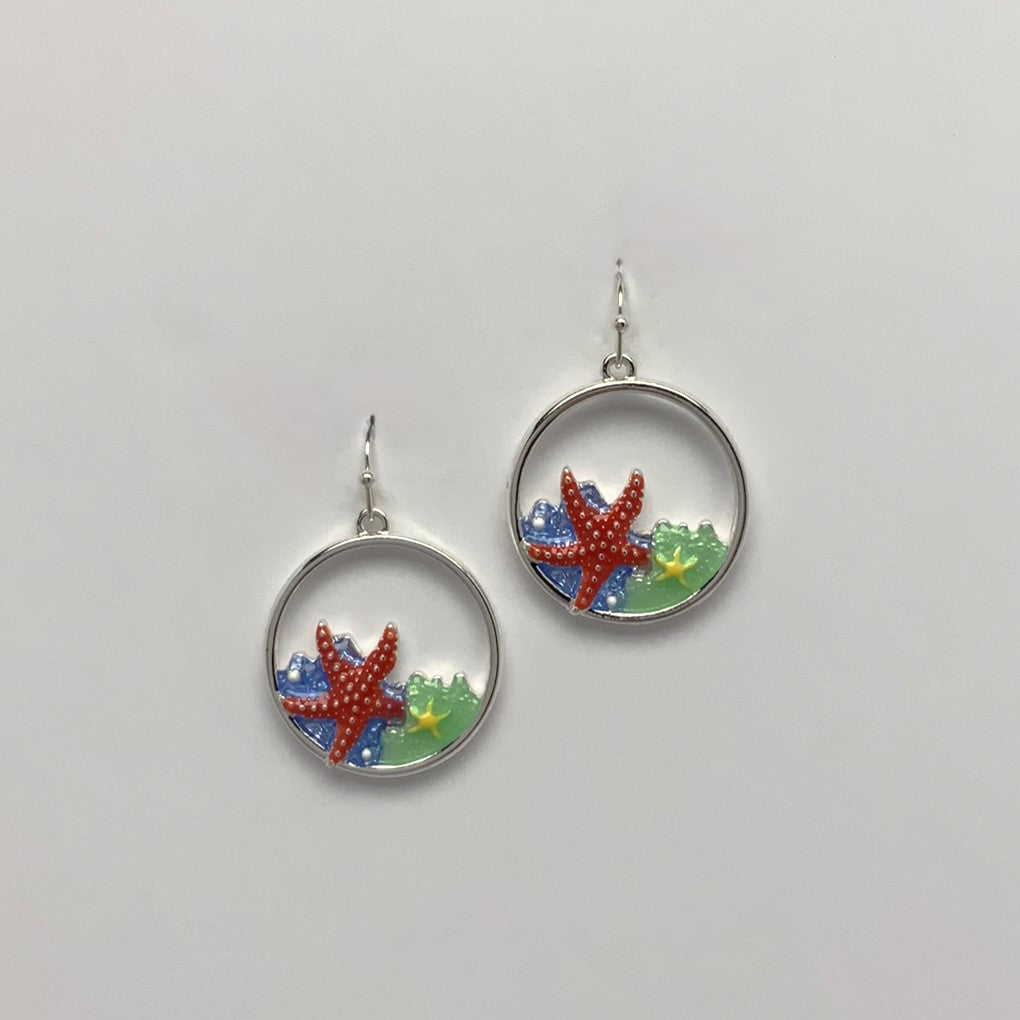 Starfish Drop Earrings