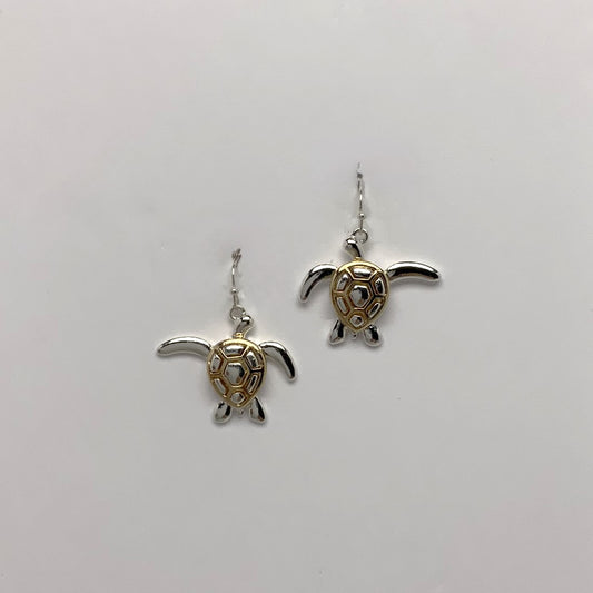 Turtle Drop Earrings