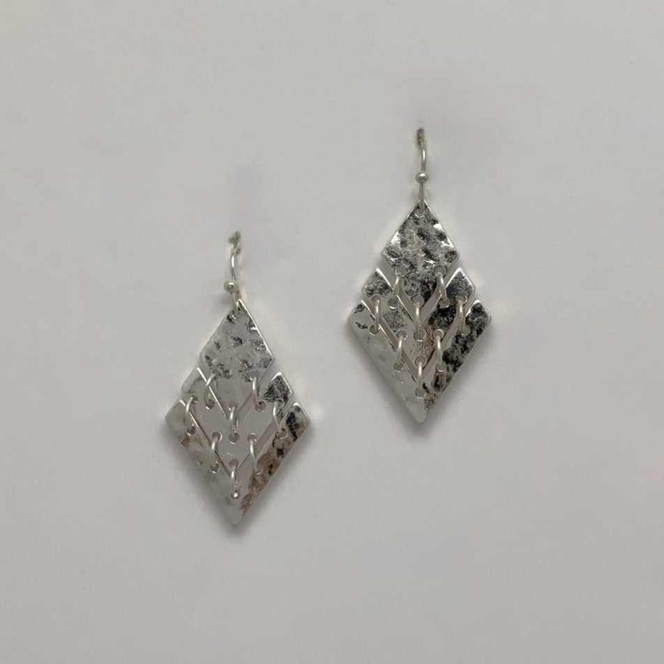 Diamond Shape Link Earrings