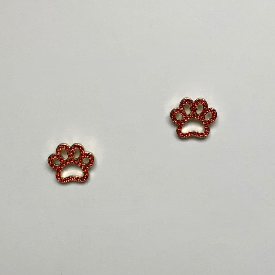 Rhinestone Crusted Paw Print