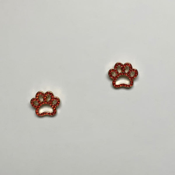 Rhinestone Crusted Paw Print