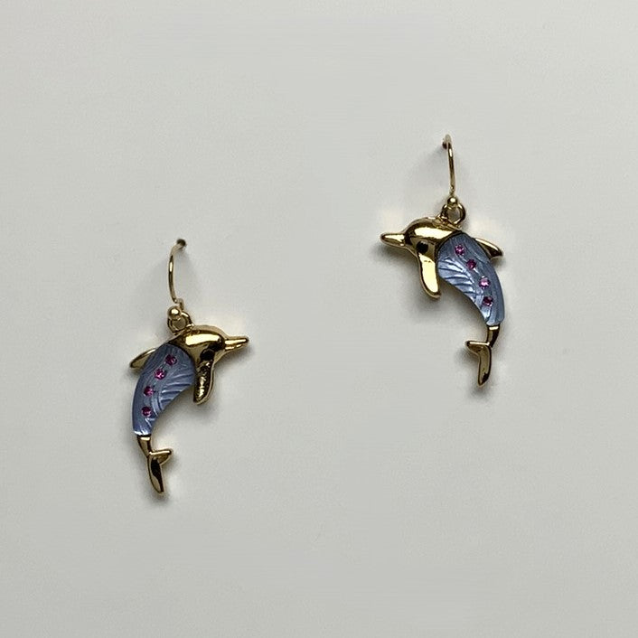 Dolphin Crystal Earrings