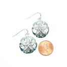 Metal and Rhinestone Sand Dollar Earring