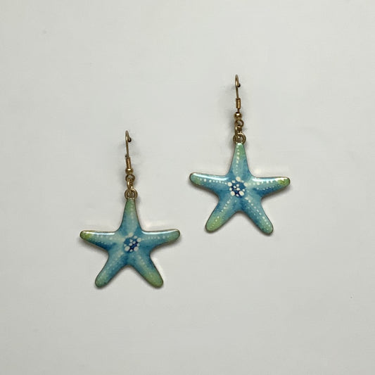 Enamel Starfish Earring