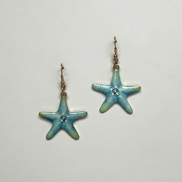 Enamel Starfish Earring