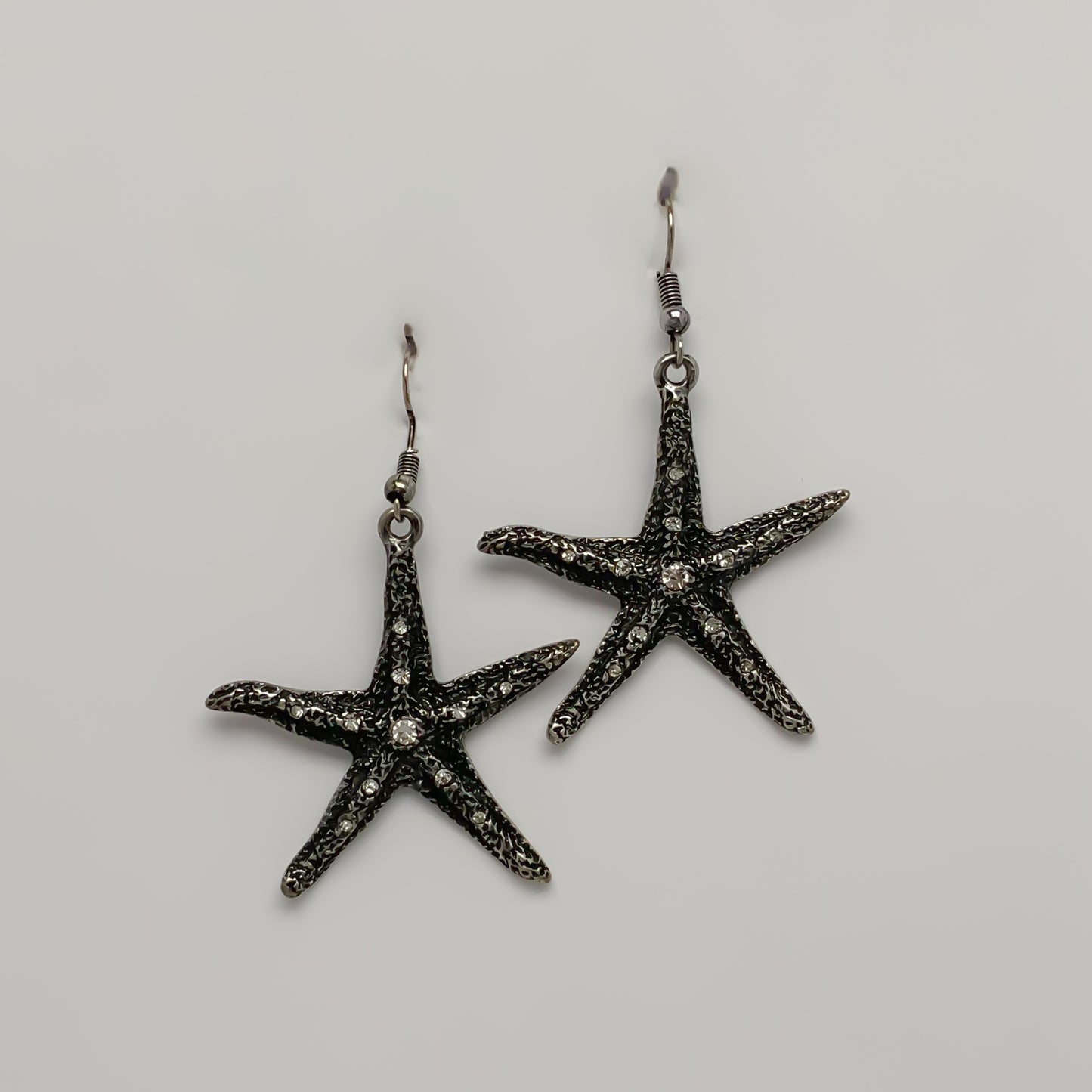 Crystal Starfish Drop Earrings