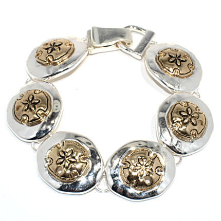 Hammered Sand Dollar Bracelet