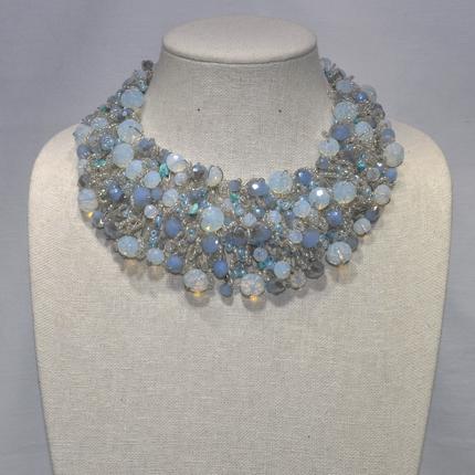 Rhinestone and Beads Necklace