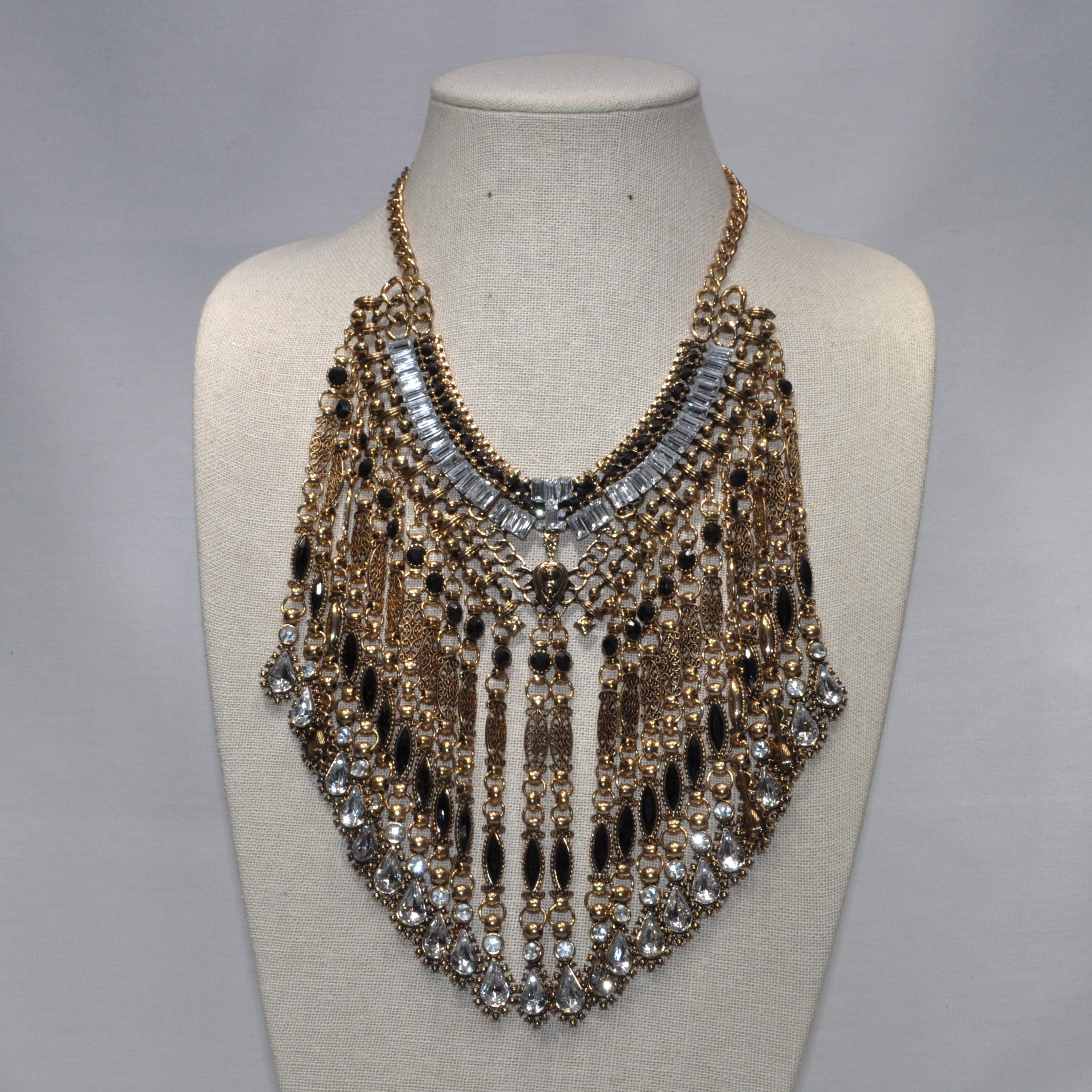Victorian Bling Bib Style Necklace – L and B Creations