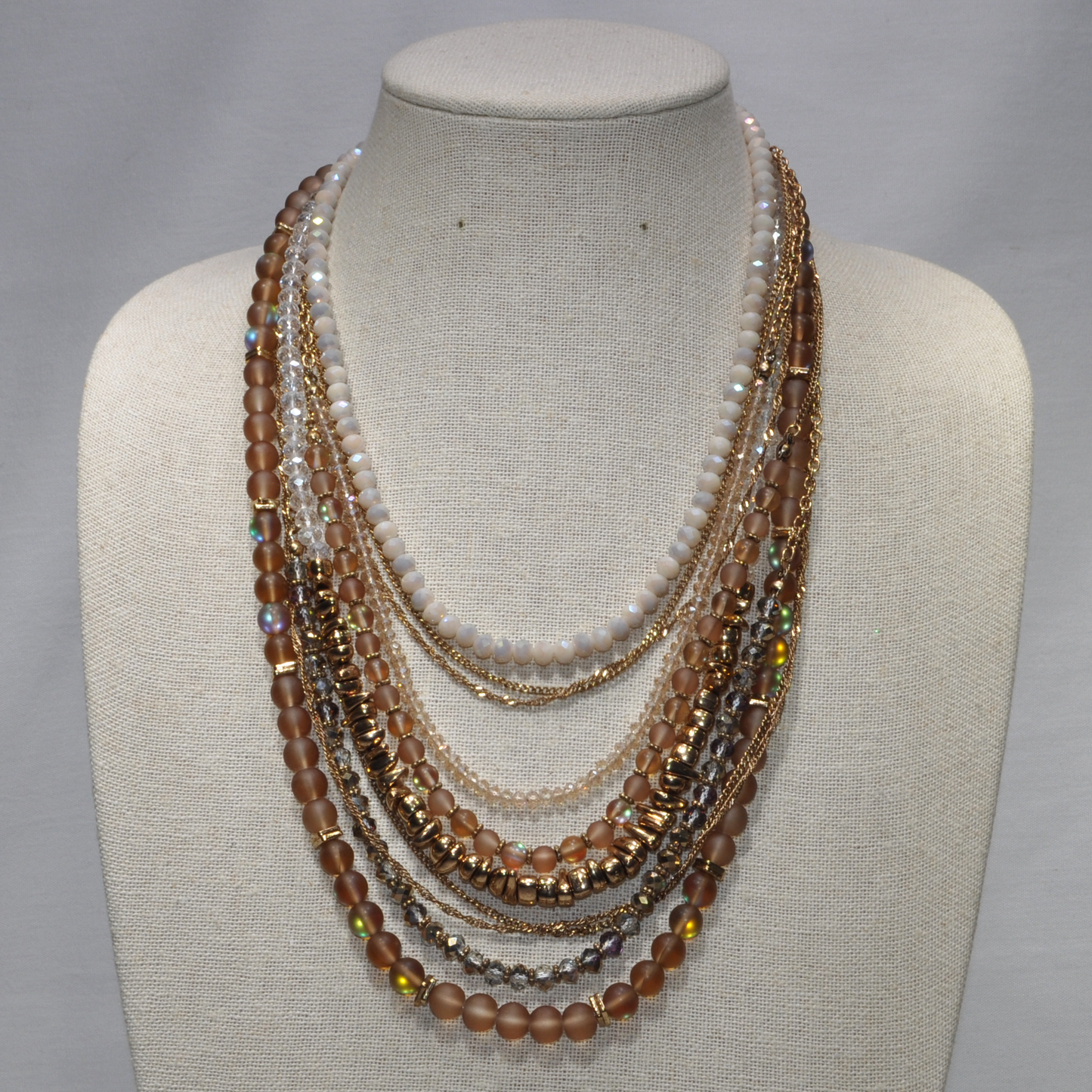 Multi Strand Crystals and Glass Beads